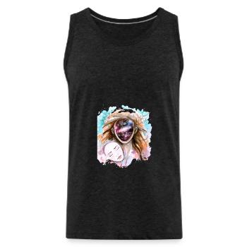 you are the universe - Männer Premium Bio Tank Top - Anthrazit - Vorne - Alexander (188cm)