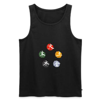 MTC-Gezeugungszyklus - Männer Premium Bio Tank Top - Schwarz - Vorne - AI Model Male 178 light (178cm)