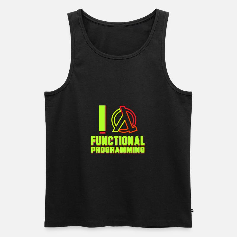 Programmer Lambda - Men's Premium Organic Tank Top - black