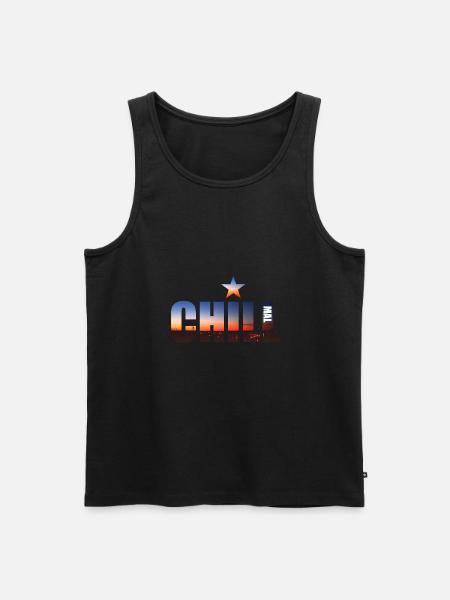 Chill out Skyline Star - Men's Premium Organic Tank Top - black
