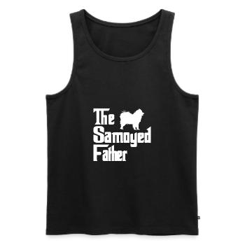 Siberian Samoyed father saying for master - Men's Premium Organic Tank Top - black - Front - Michal (187cm)