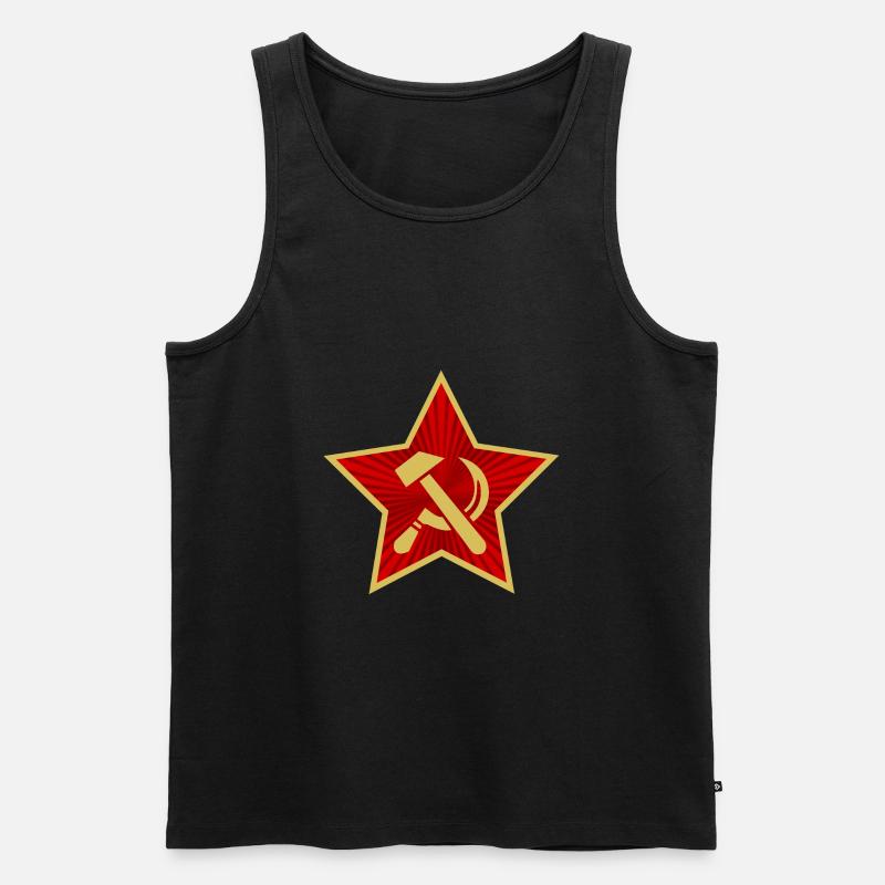 Kommunismus - Männer Premium Bio Tank Top - Schwarz