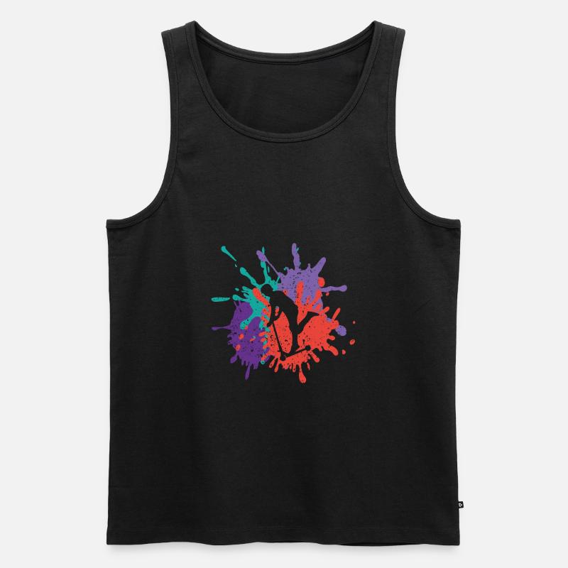 Roller Stunt Kunst Hobby Geschenk - Männer Premium Bio Tank Top - Schwarz