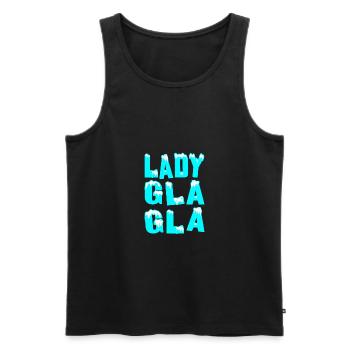 LADY GLA GLA ! - Débardeur bio Premium Homme - noir - Devant - AI Model Male 178 light (178cm)