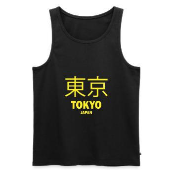 Tokyo Japan Japanisch Geschenk - Männer Premium Bio Tank Top - Schwarz - Vorne - Michal (187cm)