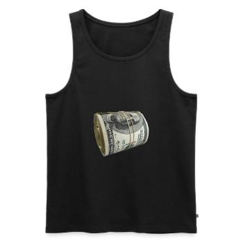 Money maker money - Men's Premium Organic Tank Top - black - Front - AI Model Male 178 light (178cm)