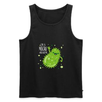 Biologie Zelle Lustig Spruch Geschenk - Männer Premium Bio Tank Top - Schwarz - Vorne - Michal (187cm)