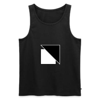 Square & triangle - shapes & symbols - Men's Premium Organic Tank Top - black - Front - Michal (187cm)