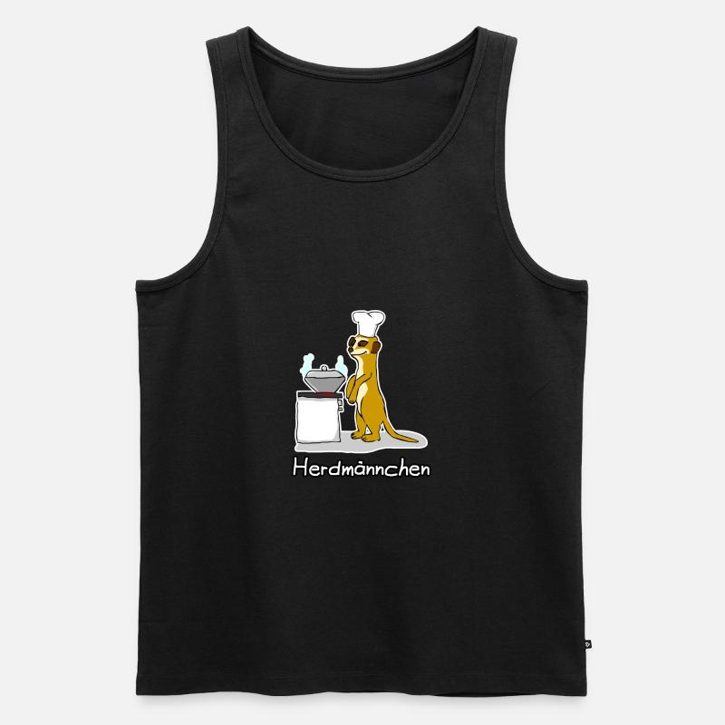 Herdmännchen - Männer Premium Bio Tank Top - Schwarz