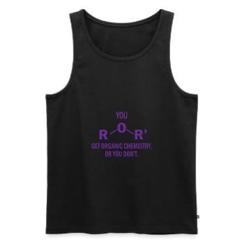Vous obtenez la chimie organique ou vous ne chimiste pas - Débardeur bio Premium Homme - noir - Devant - Michal (187cm)