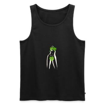 Abstrakte Eva - Männer Premium Bio Tank Top - Schwarz - Vorne - AI Model Male 178 light (178cm)