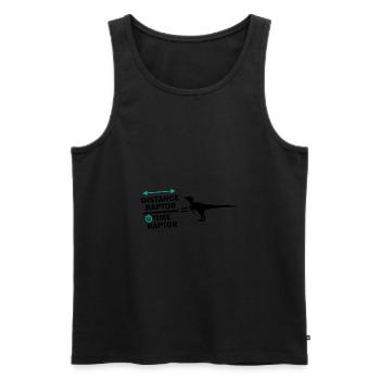 Formula Speed Physics Physicist Humor - Men's Premium Organic Tank Top - black - Front - AI Model Male 178 light (178cm)