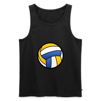 ballon volleyball waterpolo sport - Débardeur bio Premium Homme - noir - Devant - AI Model Male 178 light (178cm)