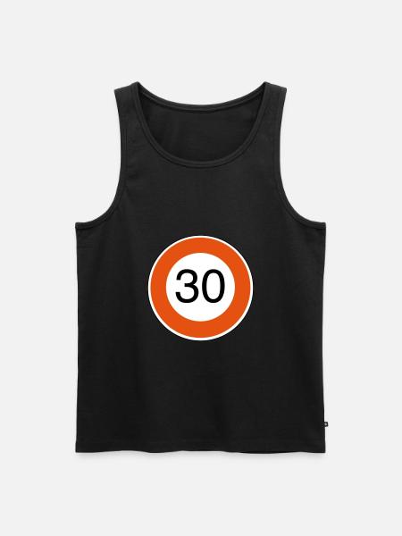 30e anniversaire - Débardeur bio Premium Homme - noir
