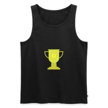 trophée - Débardeur bio Premium Homme - noir - Devant - Michal (187cm)
