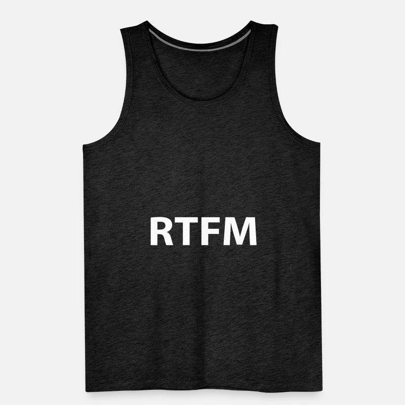Rtfm Programming Informatik Geschenk Männer Premium Bio Tank Top