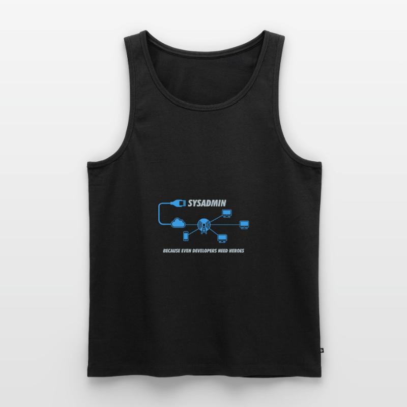 Cadeau d'informatique de programmation Sysadmin Débardeur bio Premium Homme