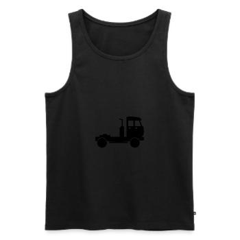 un camion - Débardeur bio Premium Homme - noir - Devant - Michal (187cm)