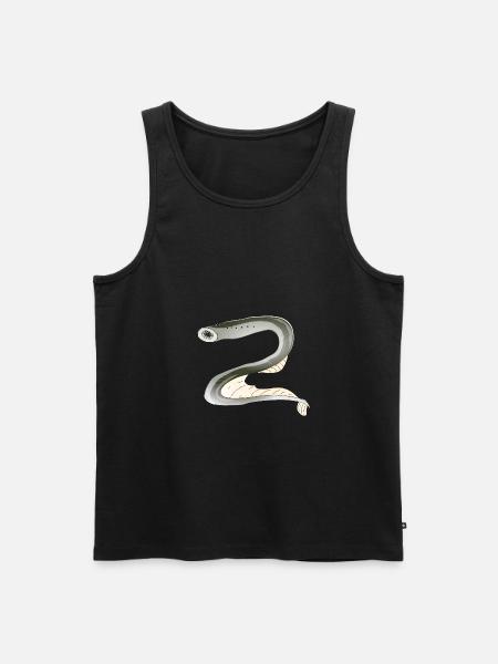 Lamprey fisk biologisk mångfald - Ekologisk premium tanktopp herr - svart