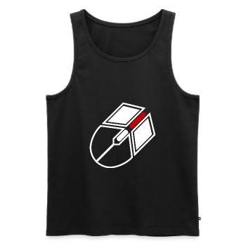 PC gamer mouse gaming gaming - Men's Premium Organic Tank Top - black - Front - AI Model Male 178 light (178cm)