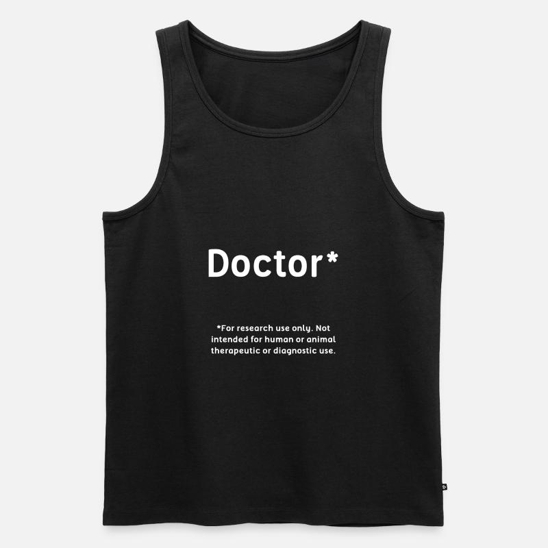 Doctor Student Phd Geschenk - Männer Premium Bio Tank Top - Schwarz