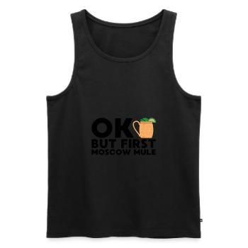 Moscow mule Russia Russian gift - Men's Premium Organic Tank Top - black - Front - AI Model Male 178 light (178cm)