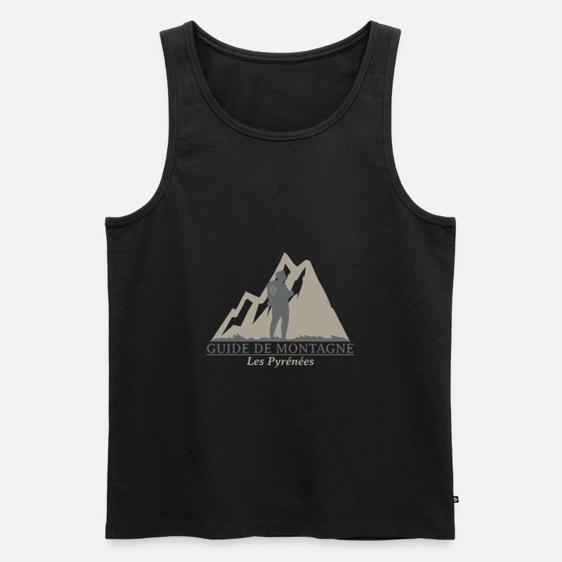 Bergführer Pyrenäen - Männer Premium Bio Tank Top - Schwarz