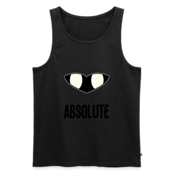 Radiance absolue - Chevalier creux - Débardeur bio Premium Homme - noir - Devant - AI Model Male 178 light (178cm)