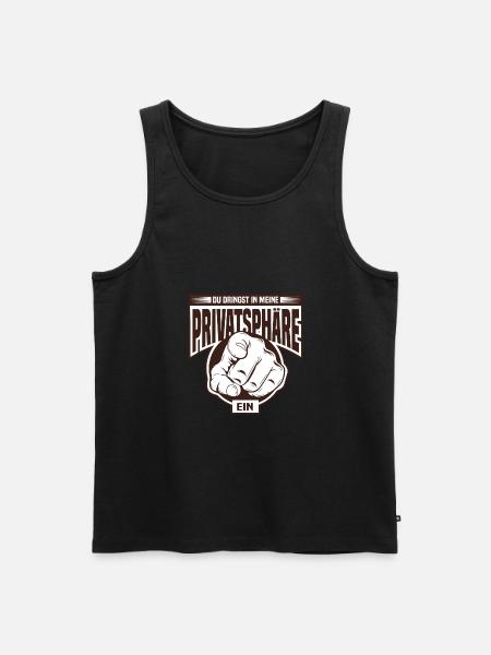 Datenschutz Internet Datenschutzbeauftragte Lustig - Männer Premium Bio Tank Top - Schwarz