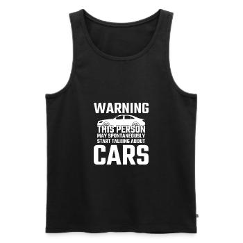 Cars Gift Car Car Fans Mechanic - Men's Premium Organic Tank Top - black - Front - Michal (187cm)