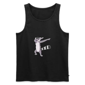 Dabbing Lemur Dab Dancer Lemur Lover Idée cadeau - Débardeur bio Premium Homme - noir - Devant - Michal (187cm)