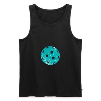 Double Exposure Pickleball Pickleball Spieler Gift - Männer Premium Bio Tank Top - Schwarz - Vorne - AI Model Male 178 light (178cm)