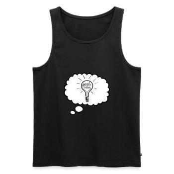 Gute Idee - Männer Premium Bio Tank Top - Schwarz - Vorne - AI Model Male 178 light (178cm)