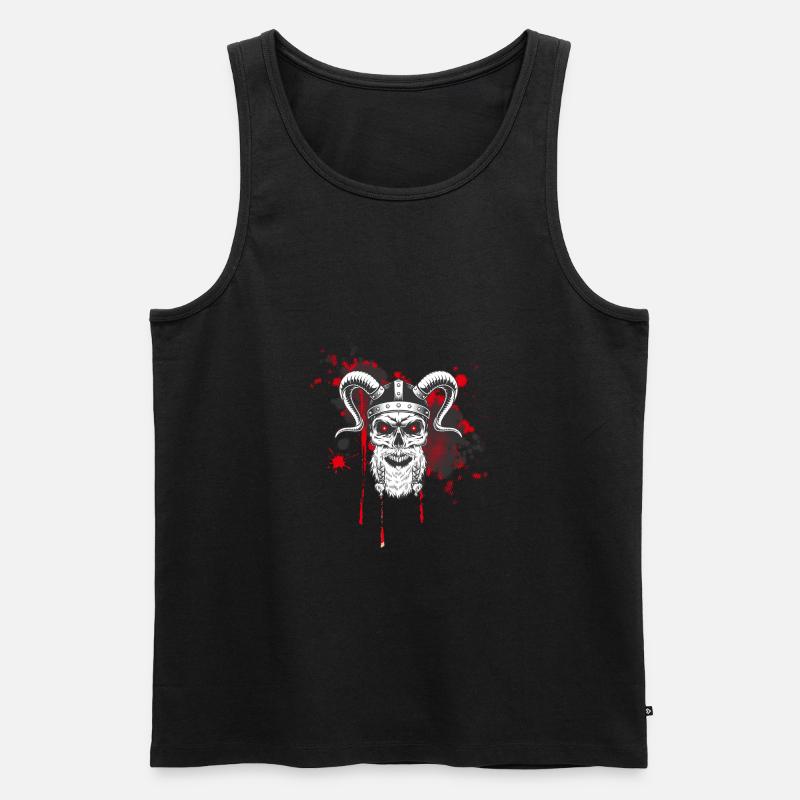 Wikinger - Männer Premium Bio Tank Top - Schwarz