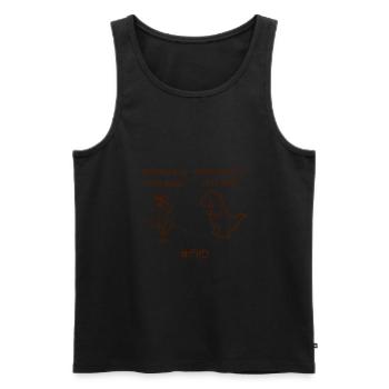 Research phd Student Gift - Men's Premium Organic Tank Top - black - Front - AI Model Male 178 light (178cm)
