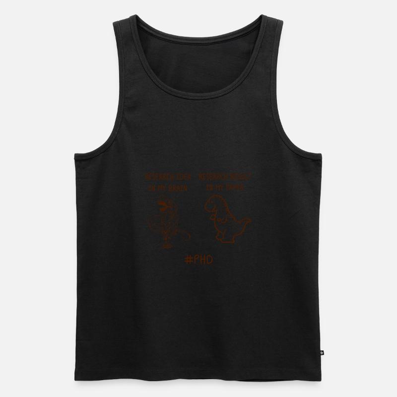 Research phd Student Geschenk - Männer Premium Bio Tank Top - Schwarz