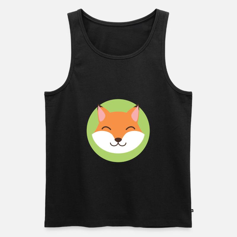 Fuchs - Männer Premium Bio Tank Top - Schwarz