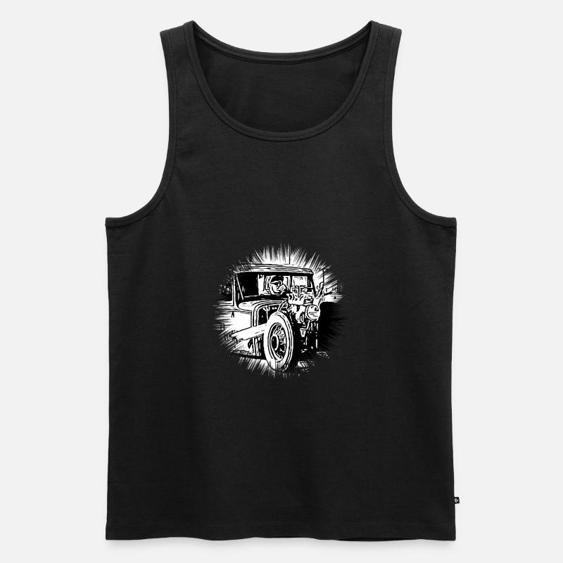 Auto - Männer Premium Bio Tank Top - Schwarz