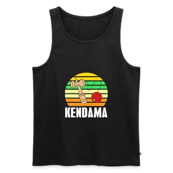 Kendama - Männer Premium Bio Tank Top - Schwarz - Vorne - AI Model Male 178 light (178cm)