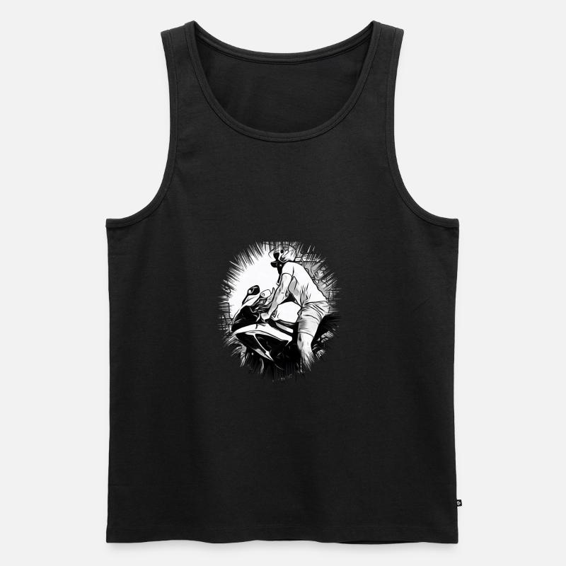 Motorrad - Männer Premium Bio Tank Top - Schwarz