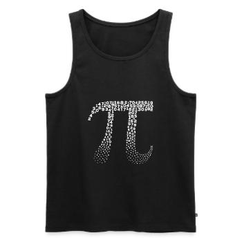 Pi chiffres mathématiques - Débardeur bio Premium Homme - noir - Devant - Michal (187cm)