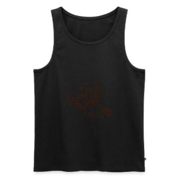 Kaffeeliebhaber Geschenk Kaffee Barista - Männer Premium Bio Tank Top - Schwarz - Vorne - AI Model Male 178 light (178cm)