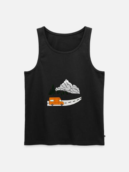 van life - Men's Premium Organic Tank Top - black