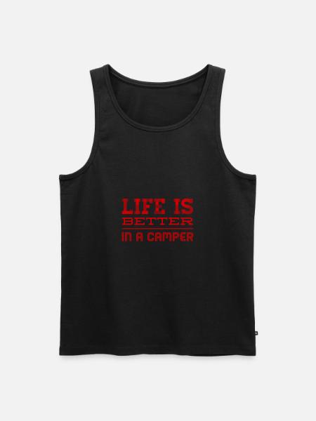 I am a camper - Men's Premium Organic Tank Top - black