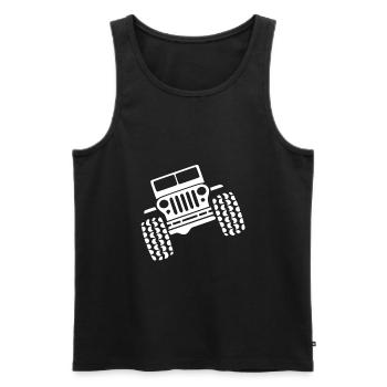 jeep - Débardeur bio Premium Homme - noir - Devant - AI Model Male 178 light (178cm)