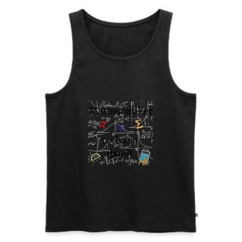 Mathematiker - Männer Premium Bio Tank Top - Schwarz - Vorne - Michal (187cm)