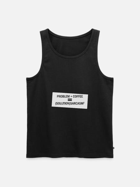 Problem Plus Coffee - Men's Premium Organic Tank Top - black