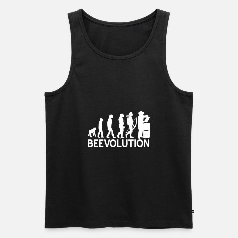Abeilles Abeilles Evolution Apiculture - Débardeur bio Premium Homme - noir