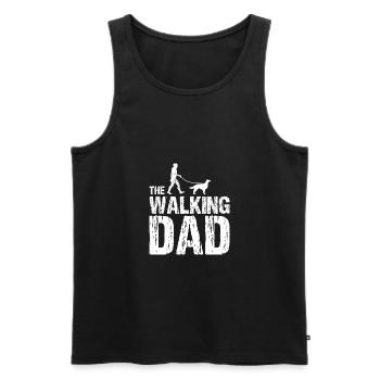 English Setter The Walking Dad - Men's Premium Organic Tank Top - black - Front - Michal (187cm)