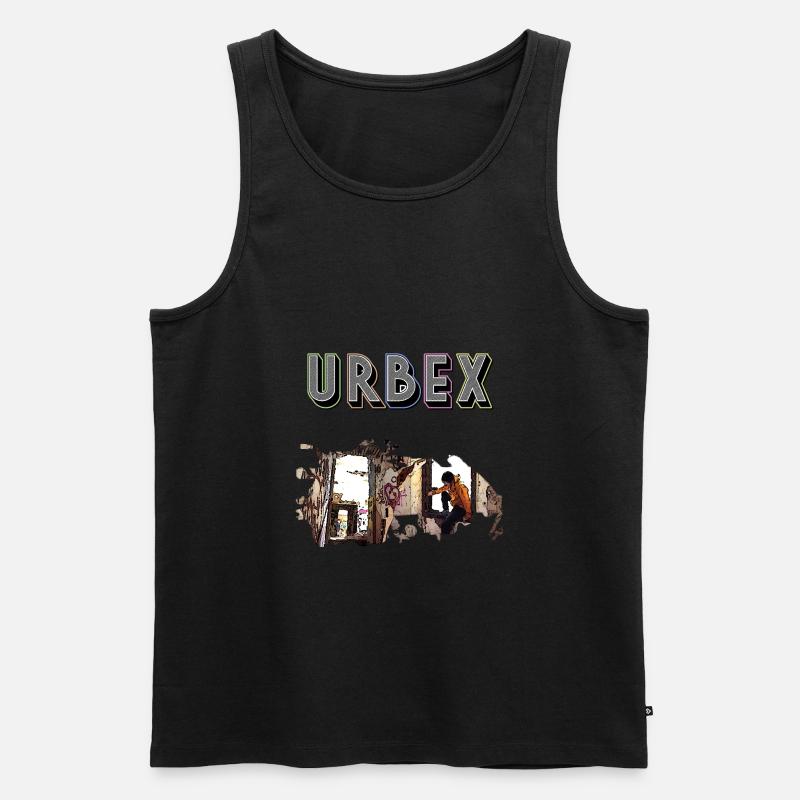 URBEX - Männer Premium Bio Tank Top - Schwarz